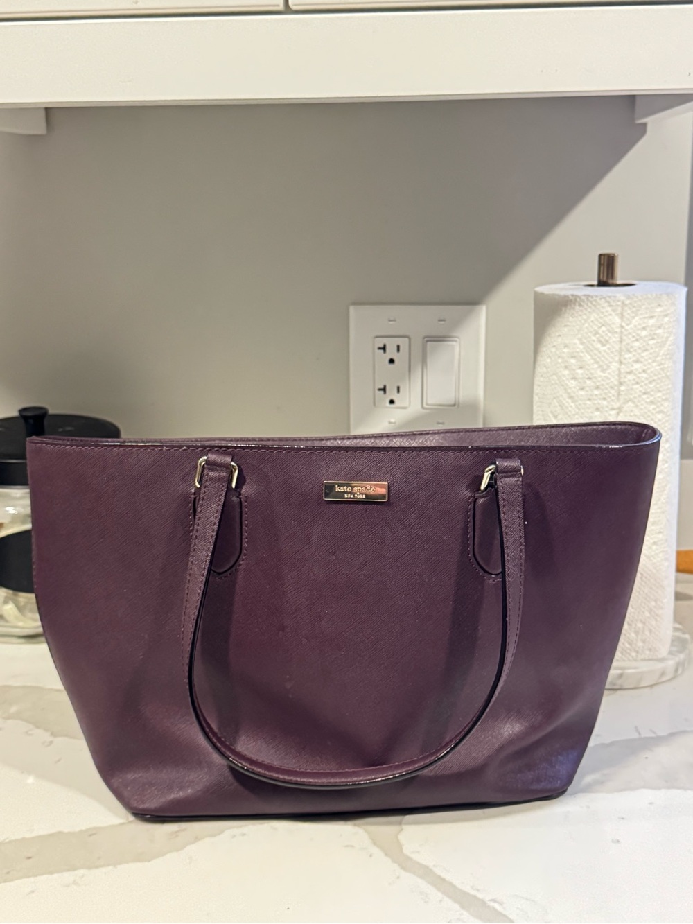 kate spade Plum Purple Leather Tote